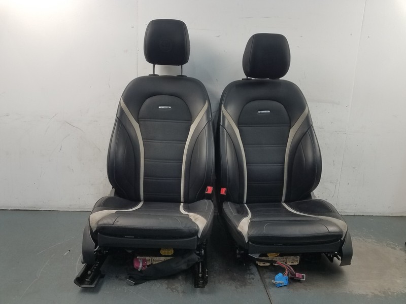 2016 Mercedes AMG C 63 S Leather Heated Power Front Seat Set #3164