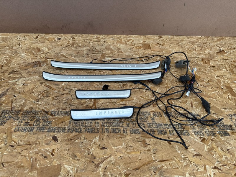 INFINITI QX50 2019-2025 OEM ALL ILLUMINATED DOOR SILL SCUFF PLATE TRIM ASSEMBLY