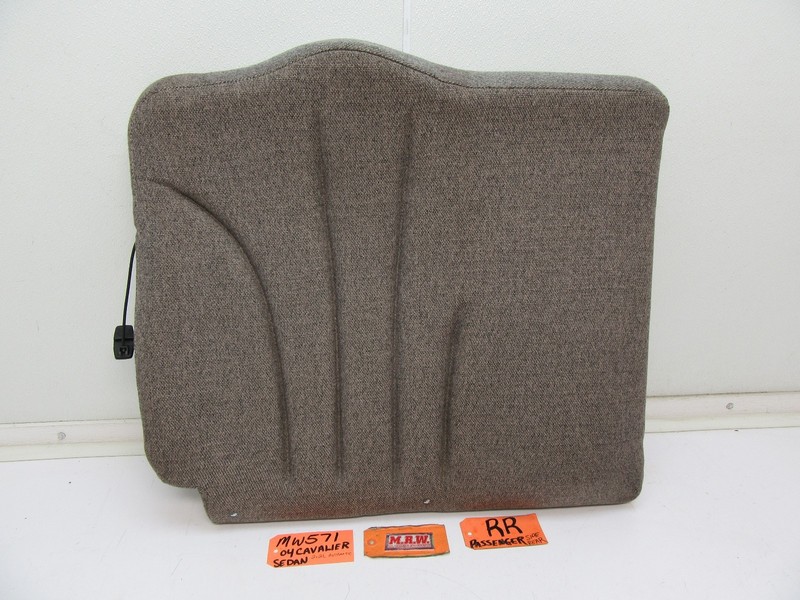 SEAT RIGHT SIDE REAR BACK UPPER TOP R RH RR TAN NEUTRAL CLOTH for CAVALIER SEDAN