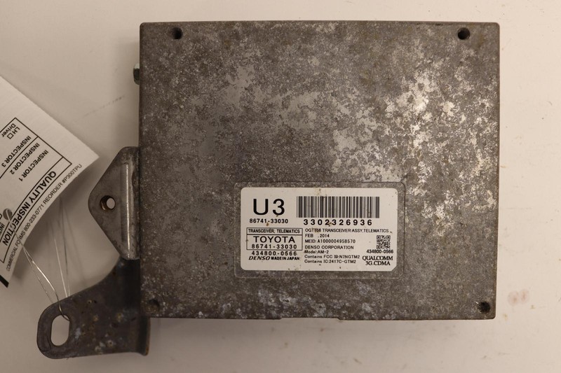 2014 LEXUS ES350 UNDER CONSOLE COMMUNICATION TELEMATICS CONTROL MODULE OEM