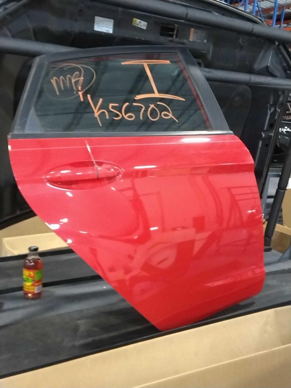 2013 Ford Fiesta RH Rear Door Red OEM 4DR PW PL 93K Miles - K56702