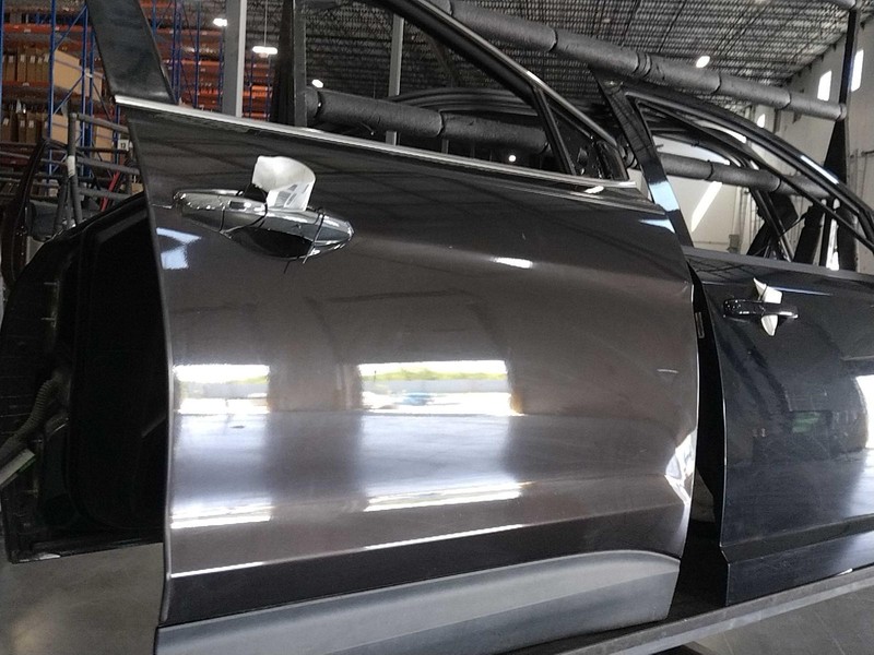 2016 Hyundai Santa Fe Right Front Door Brown 114k Miles OEM Used Part