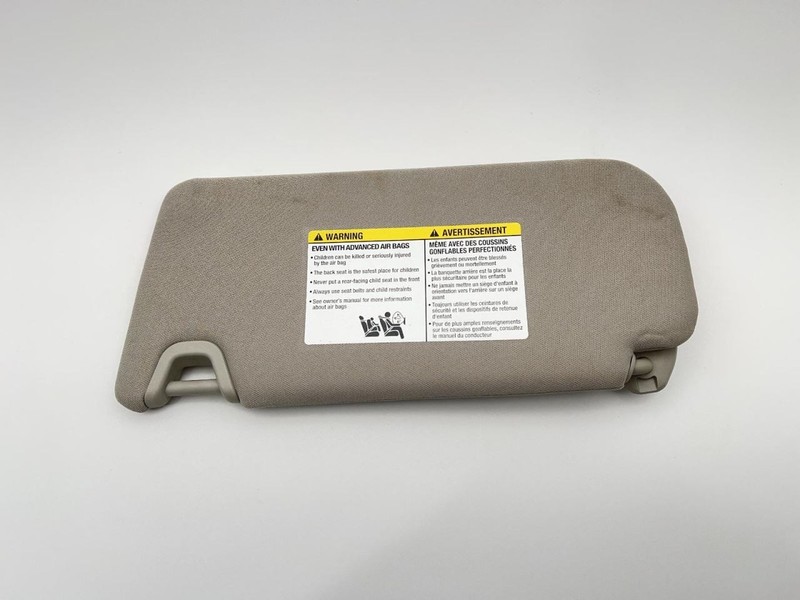 2021-2024 NISSAN ALTIMA RIGHT SUN VISOR GRAY TC:G 2.5L AT FWD 63K -SV- 59259