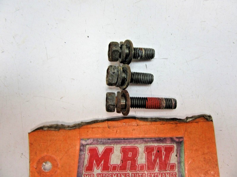 FITS SET OF 3 BOLTS BOLT POWER STEERING PUMP BRACKET MOUNT TO ENGINE MOTOR 2.5L