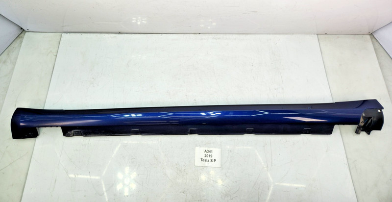 ✅12-20 OEM Tesla Model S Passenger Side Skirt Rocker Panel Shell Blue PPSB NOTE*