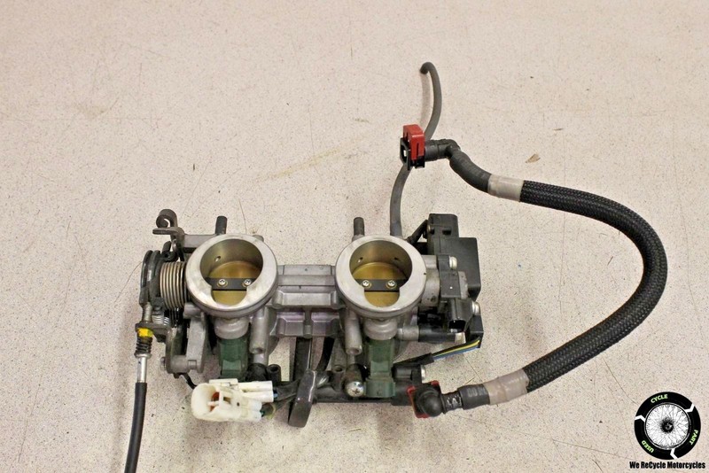 2007 Kawasaki Ninja 650R EX650A THROTTLE BODIES BODY INTAKE FUEL INJECTORS EX 07