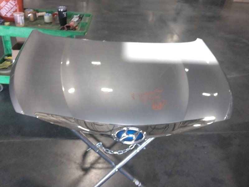 2015 Hyundai Sonata OEM Silver Hood Panel 4DR SED SLV - Used, 80K Miles