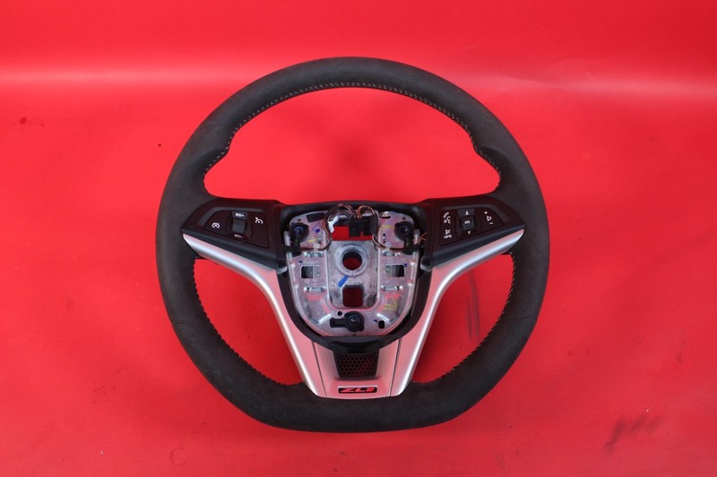 2012-2015 Camaro ZL1 Black Leather Steering Wheel GM 22925461 Light Stone Stitch