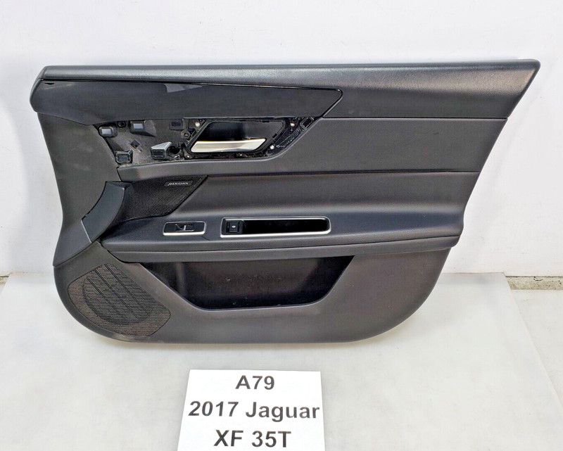 ✅ 16-20 OEM Jaguar XF 35t Front Right Passenger Interior Door Panel Trim Jet
