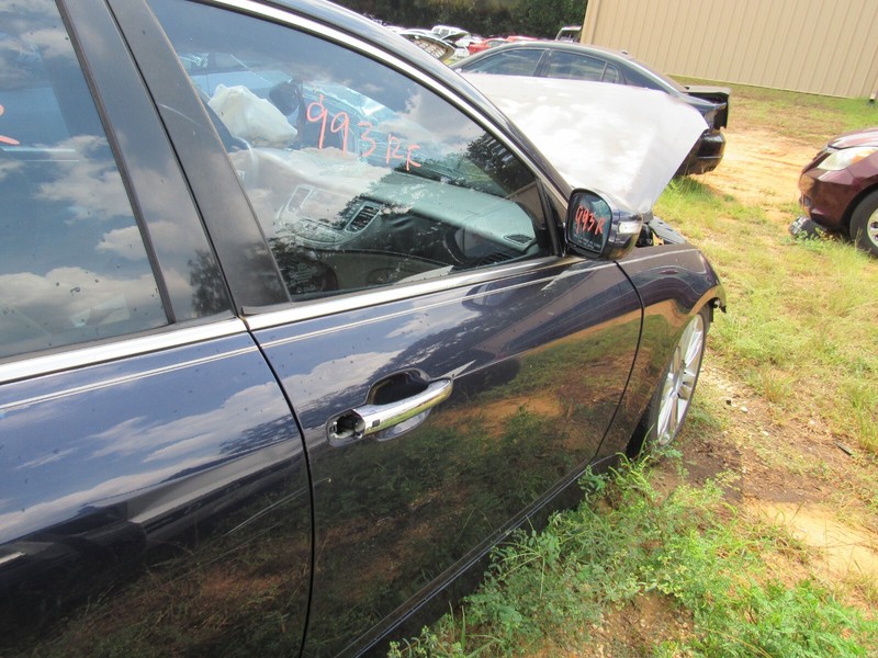 09-14 HYUNDAI GENESIS SEDAN RIGHT PASSENGER FRONT DOOR ASSY TWILIGHT BLUE PUE