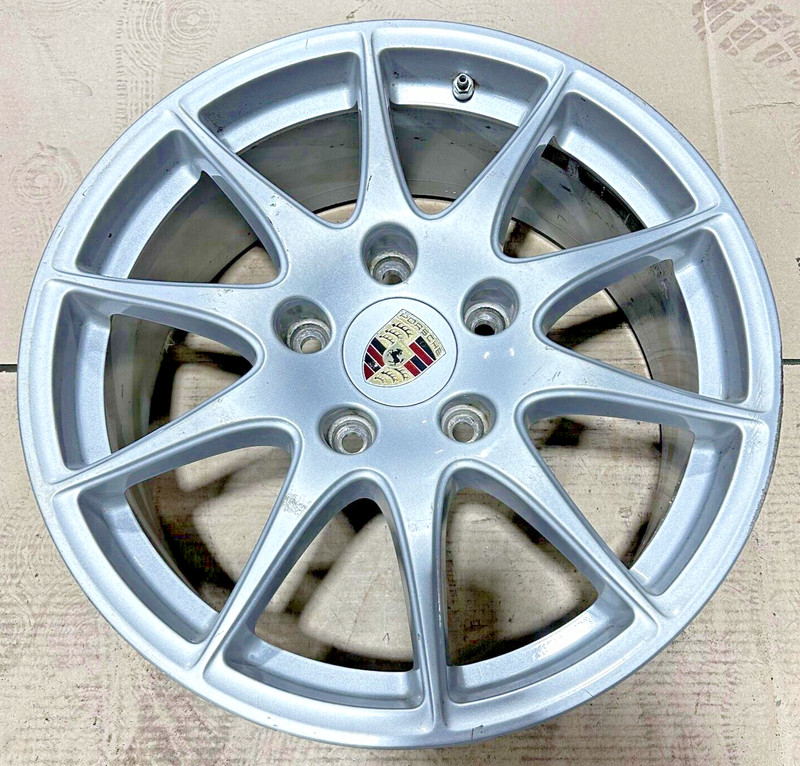 OEM 2010-2016 Porsche Panamera Front Wheel Alloy Rim 18" 18x8 Ten Spoke Silver