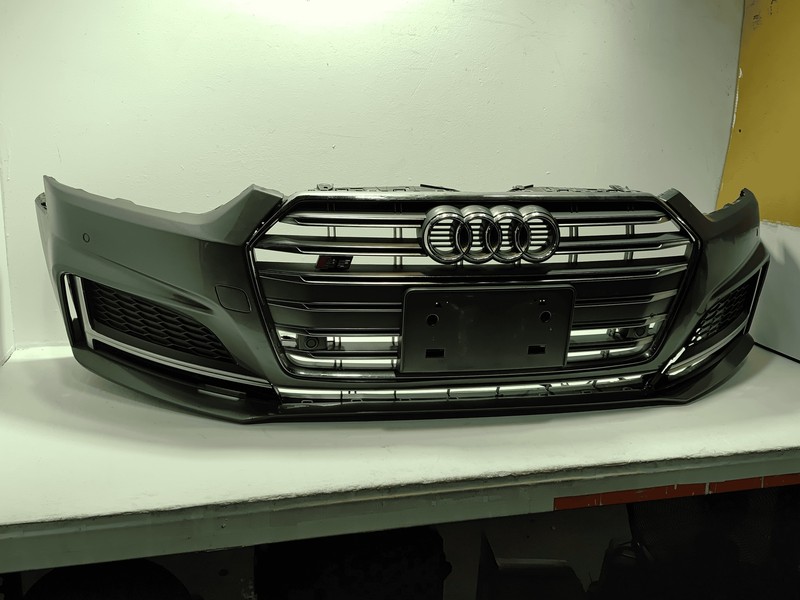 2018-2019 Audi S5 Sportback Front Bumper Assembly Gray *LZ7S* w/Park Sensor OEM