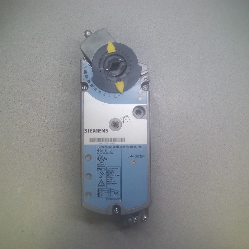 Siemens Open Air Actuator Class 2, GCA161.1U Damper Control w/ Spring Release