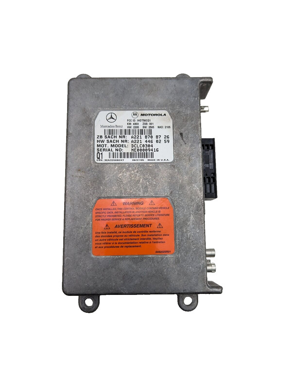 Mercedes W221 S550 CLS55 AMG SL550 Voice Communication Control Module OEM
