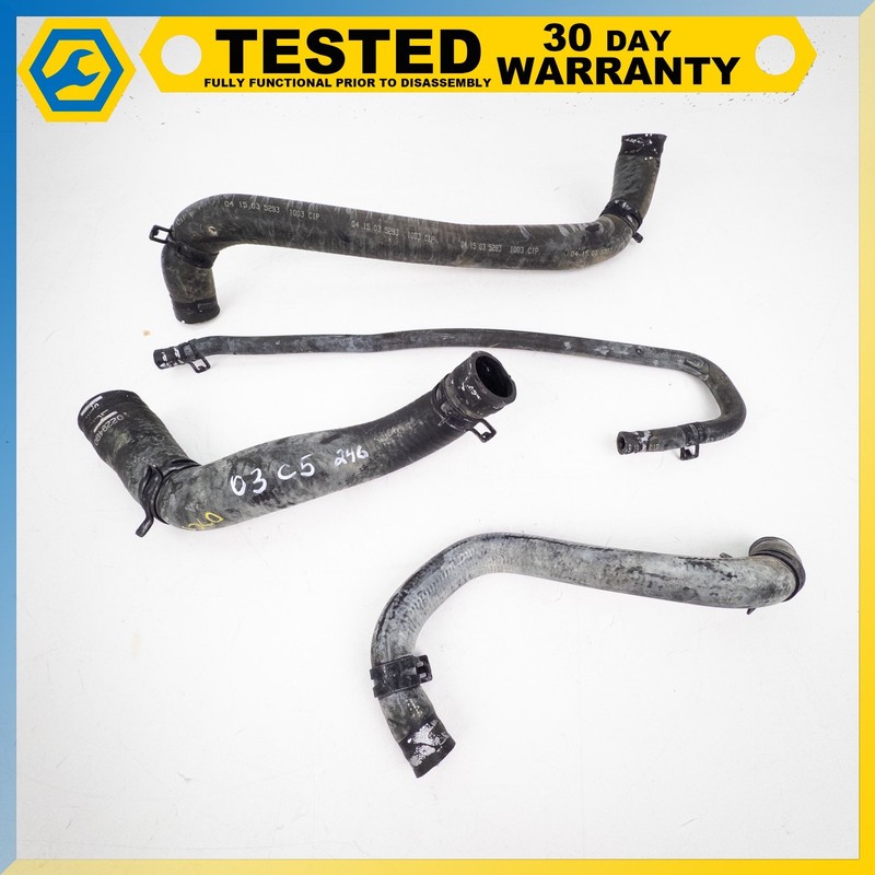 97-04 Chevy Corvette C5 LS1 ENGINE RADIATOR COOLANT HOSE PIPE LINE SET OEM