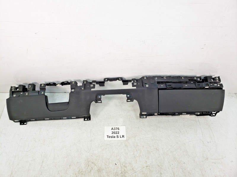 ✅ 21-23 OEM Tesla Model X S Front Dashboard Intrument Panel Lower Leather Black