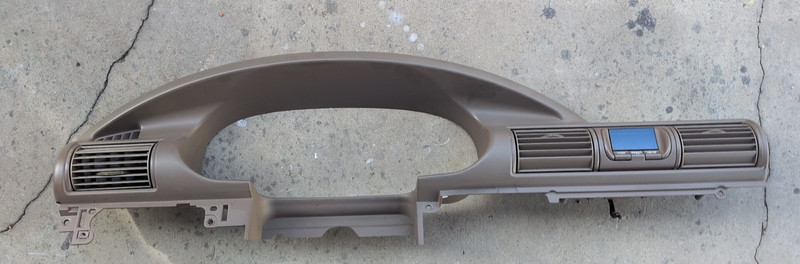 2001-2006 Chrysler Sebring Convertible Front Dash Speedometer Bezel W/ Clock OEM