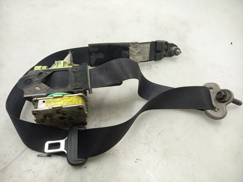 06-11 TOYOTA YARIS FRONT PASSENGER RIGHT SEAT BELT BLACK-FB18