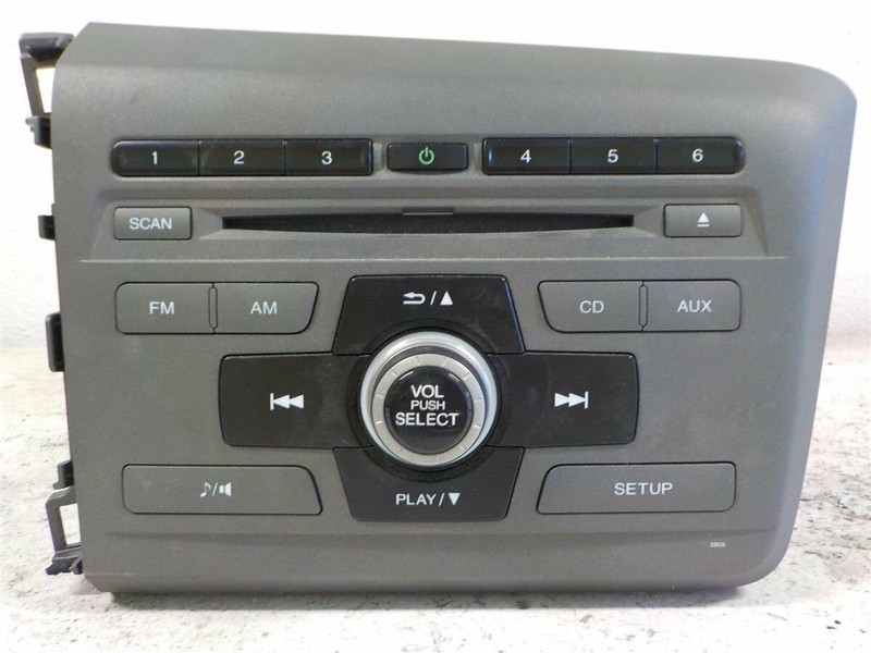 12 Honda Civic 4Dr Radio Am Fm Cd Player 39171-Tr0-A31 Oem
