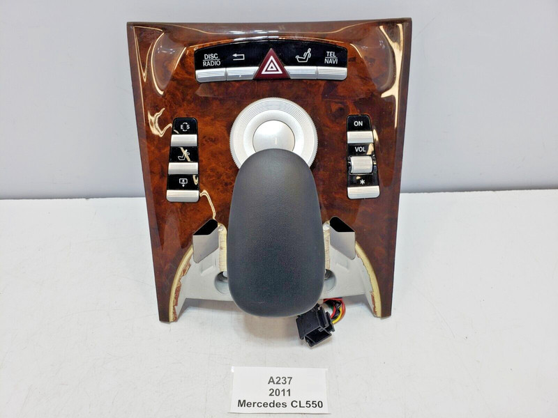 ✅ 10-14 OEM Mercedes W216 CL550 Multifunction Switch Knob Control Trim Assy Wood