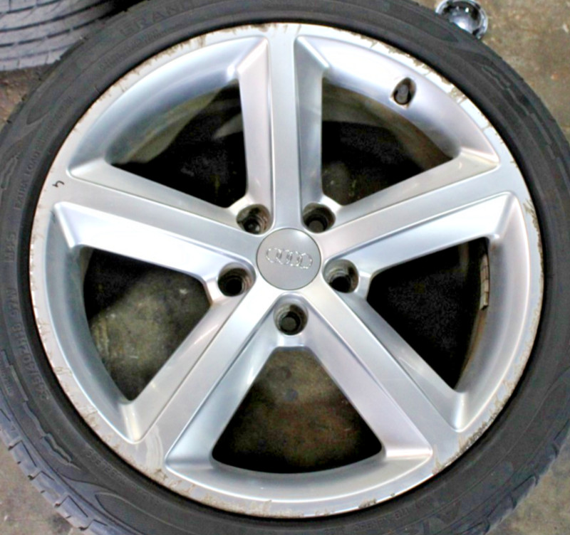 18" AUDI A4 WHEEL RIM FACTORY OEM 58887 2009-2012 SILVERNO TIRE 4