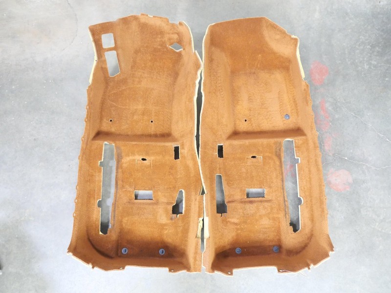 2005 Bentley Continental GT Floor Carpeting Left/Right Set Saddle Brown 59k OEM