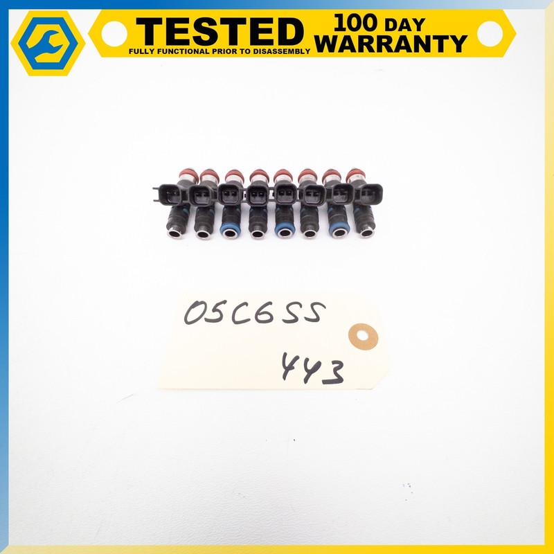 05-07 CHEVROLET CORVETTE C6 6.0L LS2 V8 ENGINE FUEL INJECTOR SET OF 8 OEM