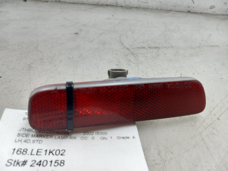 2002 LEXUS IS300 DRIVER SIDE REAR SIDE MARKER