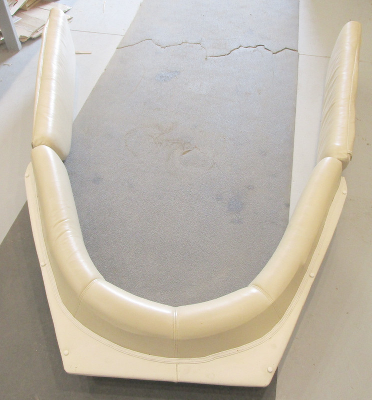 2001 Four Winns Sundowner 235 Marine Boat Tan Cuddy Cabin Bow Wall Cushion Set