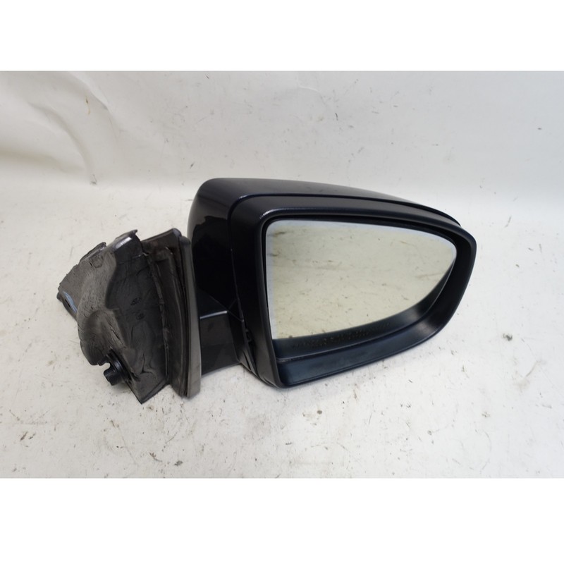 Damaged 08-09 BMW E70 X5 Right Outside Power-Fold Side Mirror Monaco Blue OEM