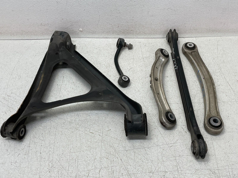 11-18 Porsche Cayenne Rear Right Pass Upper Lower Control Arm Set AWD 1419 OEM