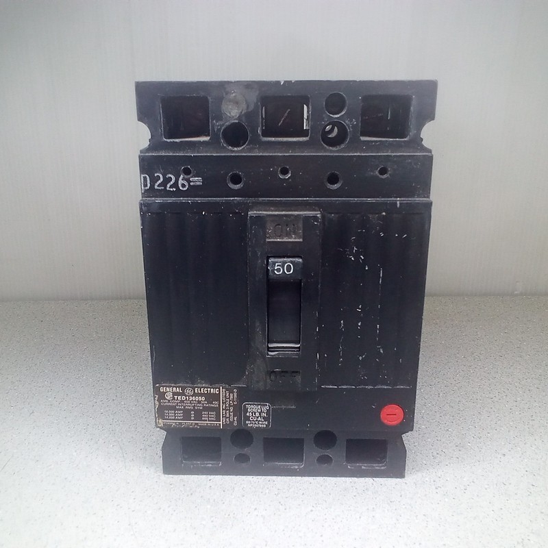 General Electric TED136050 Circuit Breaker 50A 3 Pole 600V