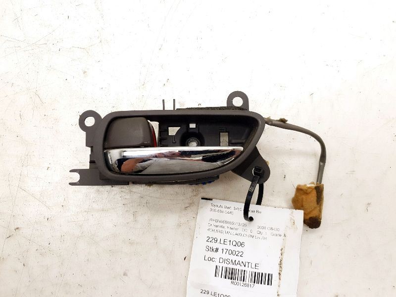 2006 LEXUS GS430 DRIVER SIDE REAR INTERIOR DOOR HANDLE