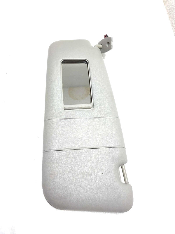 2008 BMW 535i LH Driver Vinyl Illuminated Sun Visor Light Gray Part# 51167122869