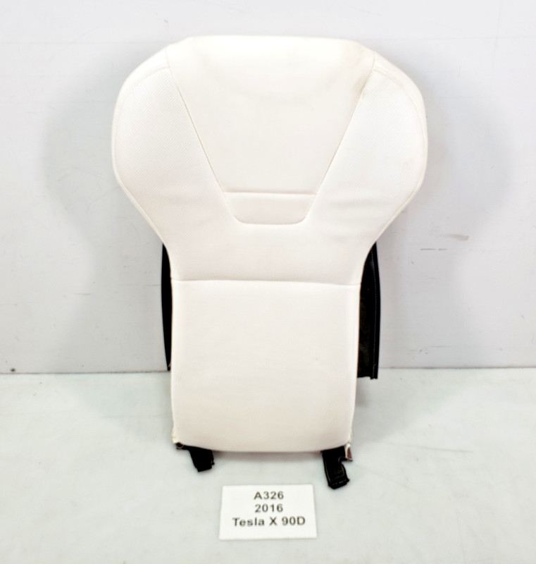 ✅ 2016-2020 Tesla Model X Front Left Driver Side Seat Upper Cushion White