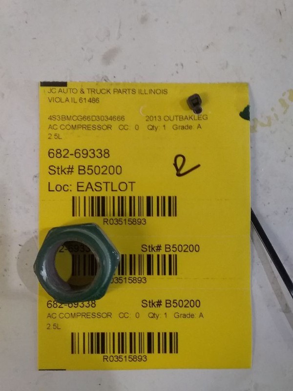 AC Compressor Fits 13-16 LEGACY 3515893