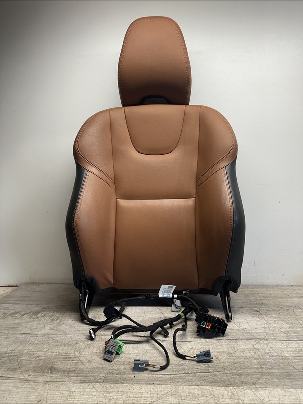 FRONT LEFT UPPER SEAT ONLY II 2015 - 17 Volvo S60 Brown Black Headrest W/Bag LH
