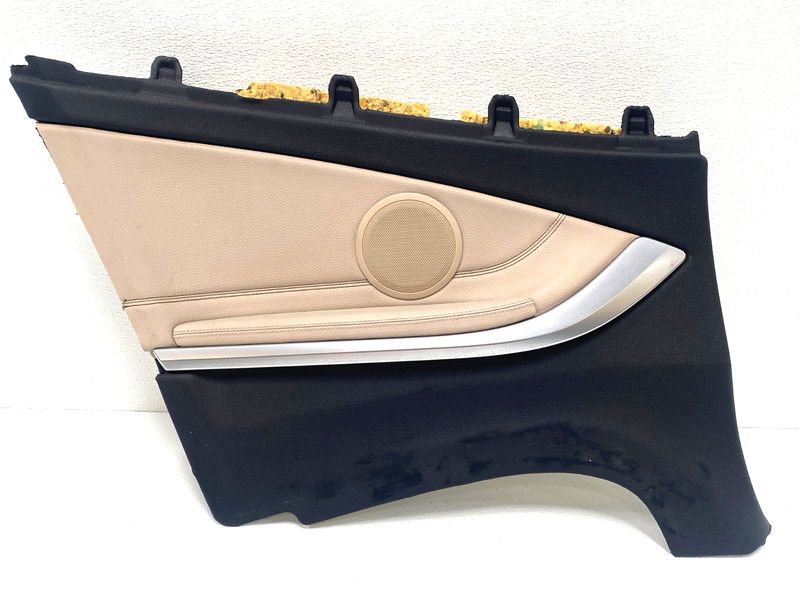 14-16 BMW 428i F33 CONVERTIBLE REAR LEFT DRIVER SIDE DOOR PANEL BEIGE OEM #A0.12