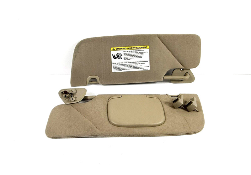 2005-2009 Ford Mustang Sunvisor Shade Set Driver Passenger Hardtop Tan Beige OEM