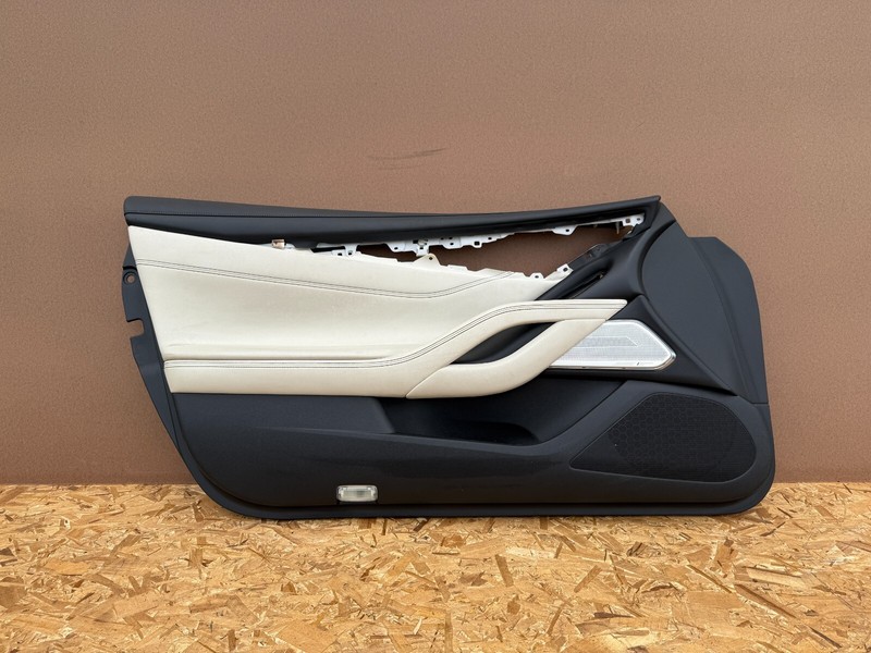 INFINITI Q60 2017-2022 OEM LEFT DRIVER INTERIOR DOOR PANEL ASSY (BEIGE/ BLACK)