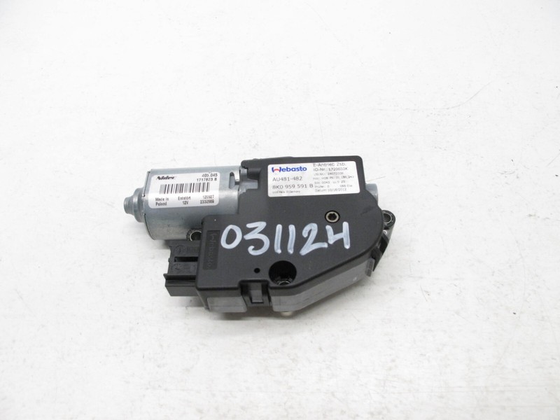 09-16 AUDI B8 A4 QUATTRO SEDAN SUN MOON ROOF CONTROL MOTOR SUNROOF OEM 031124