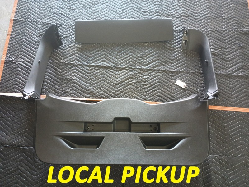 Used Oem Dodge Rear Trunk Tailgate Upper & Lower Trim Panel for 2023-2025 Hornet