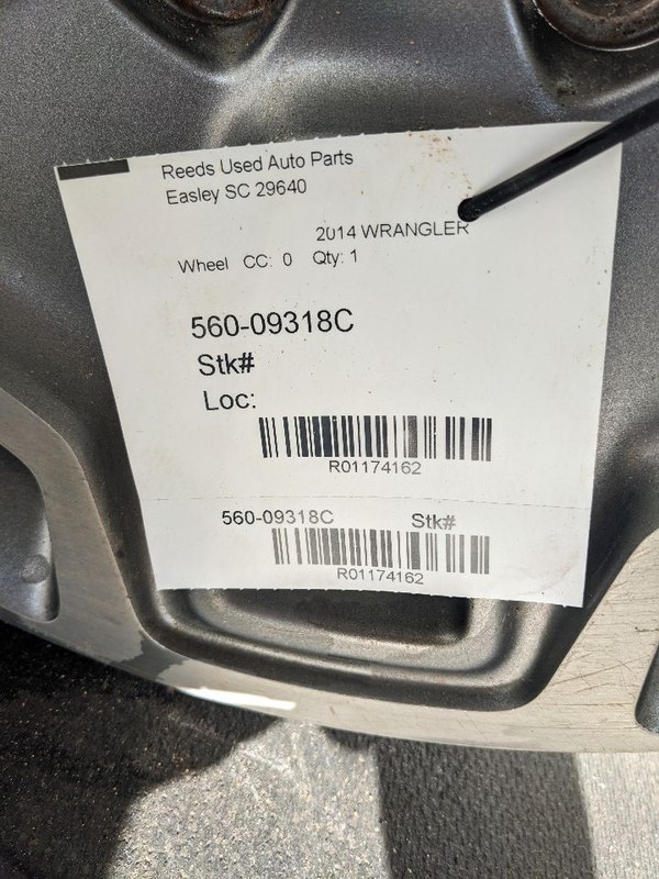Wheel VIN W 6th Digit Jk Body 17x7-1/2 10 Slot Fits 13-18 WRANGLER 1174162