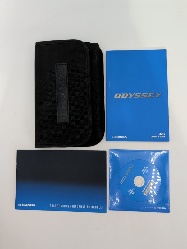 2016 Honda Odyssey Owners Guide Set With Case Free Shipping