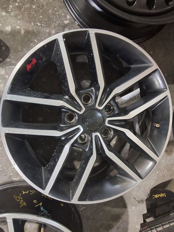 2020-2022 Jeep Grand Cherokee Wheel Rim 18x8 Aluminum Black Painted Pockets