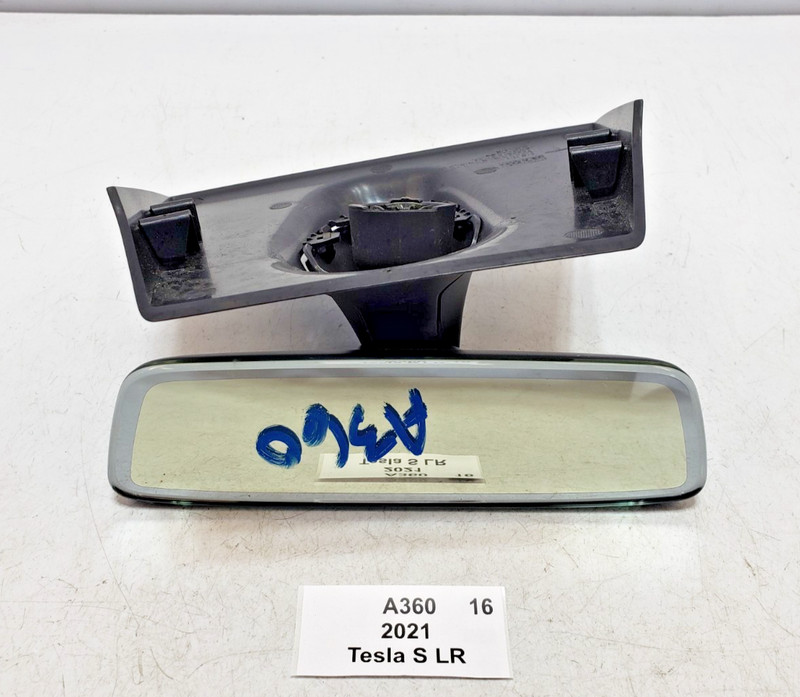 ✅ 2016-2021 OEM Tesla Model S Interior Rear View Mirror W/ Cover Trim