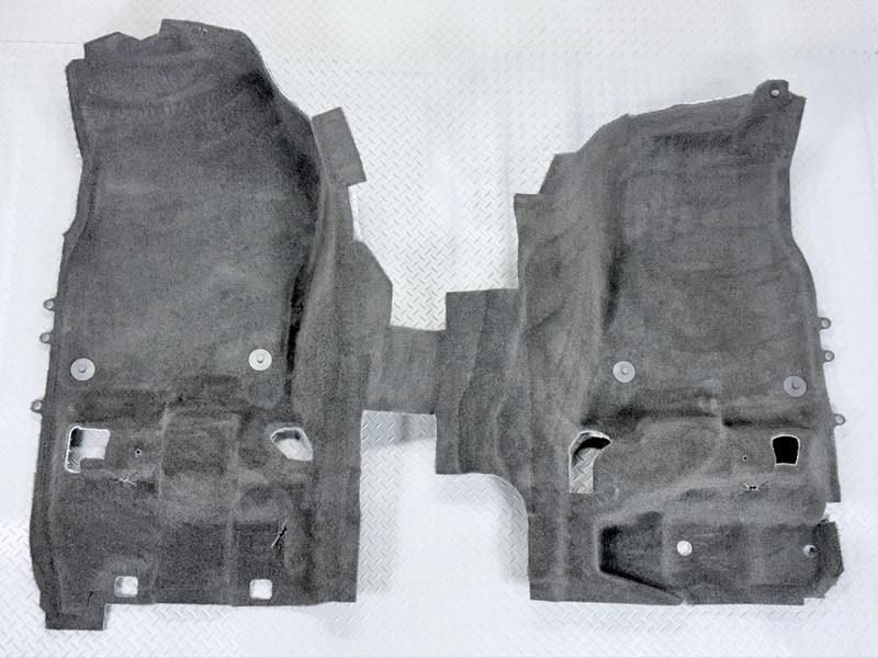 ✅ 19-26 RAM 1500 5th Crew Cab OEM INTERIOR FRONT FLOOR CARPET COVER Black Mopar