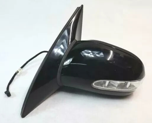 06-10 Mercedes W251 R320 R350 Front Left Side Rear View Door Mirror Black OEM