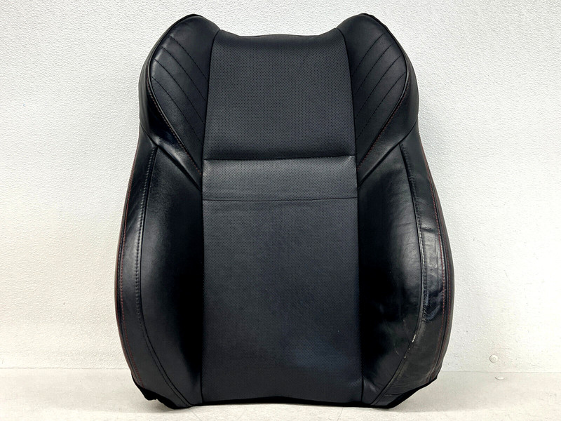 ⭐2015-2021 SUBARU WRX FRONT LEFT SEAT BACKREST CUSHION BLACK LEATHER OEM LOT2487