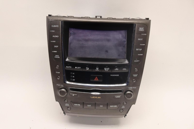 2010-2012 LEXUS IS250 DASH RADIO AM FM CD NAVIGATION DISPLAY RECEIVER UNIT OEM